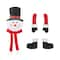 Glitzhome® 13" Jumbo Christmas Fabric Snowman Ornament Set